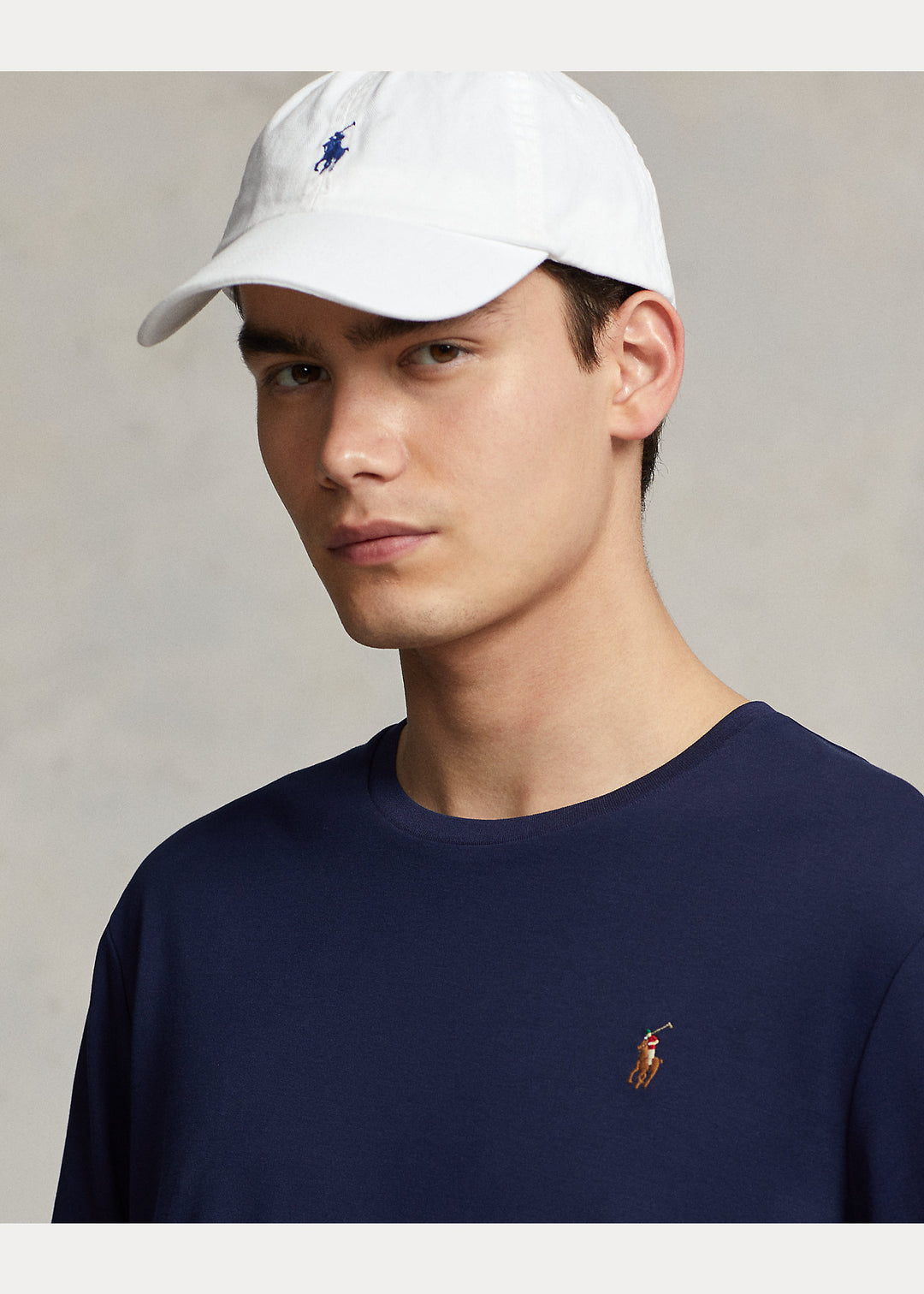 Ralph Lauren Custom Slim Fit Soft Cotton T-Shirt | French Μπλε