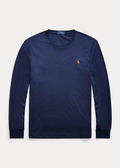 Ralph Lauren Custom Slim Fit Soft Cotton T-Shirt | French Μπλε