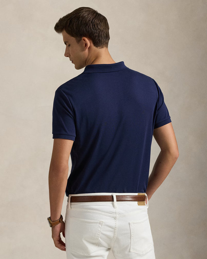 Ralph Lauren Custom Slim Fit Soft Cotton Interlock Polo Shirt | Refined Navy