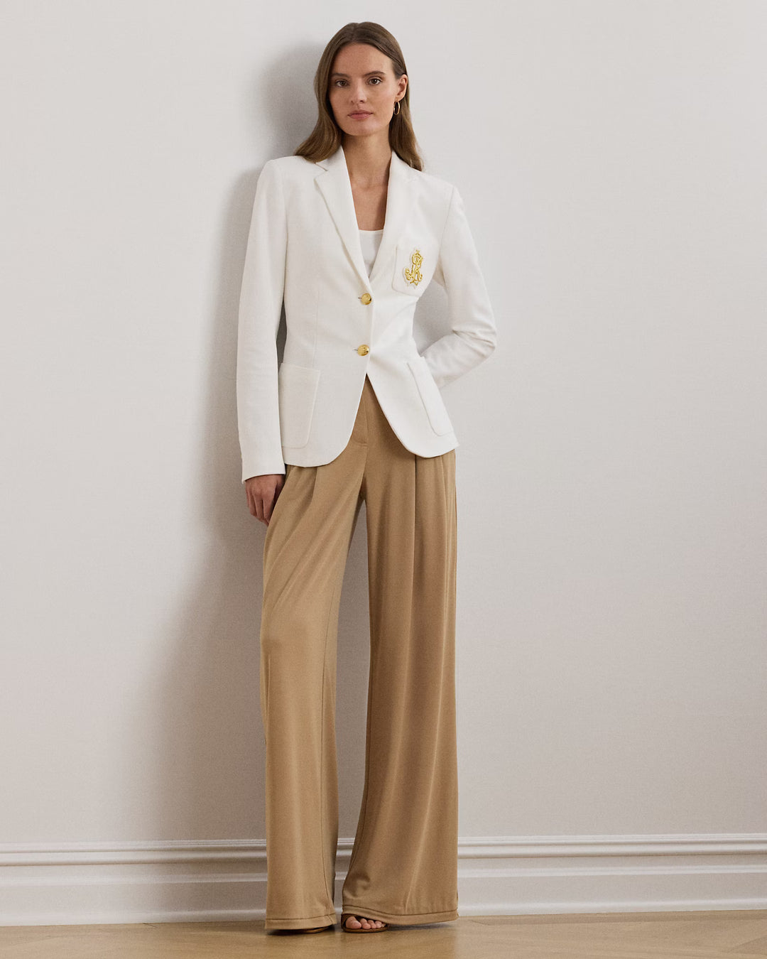 Lauren Ralph Lauren Bullion Jacquard Blazer | White