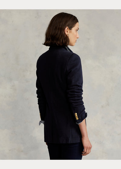 Ralph Lauren Double-Knit Jacquard Blazer | Navy