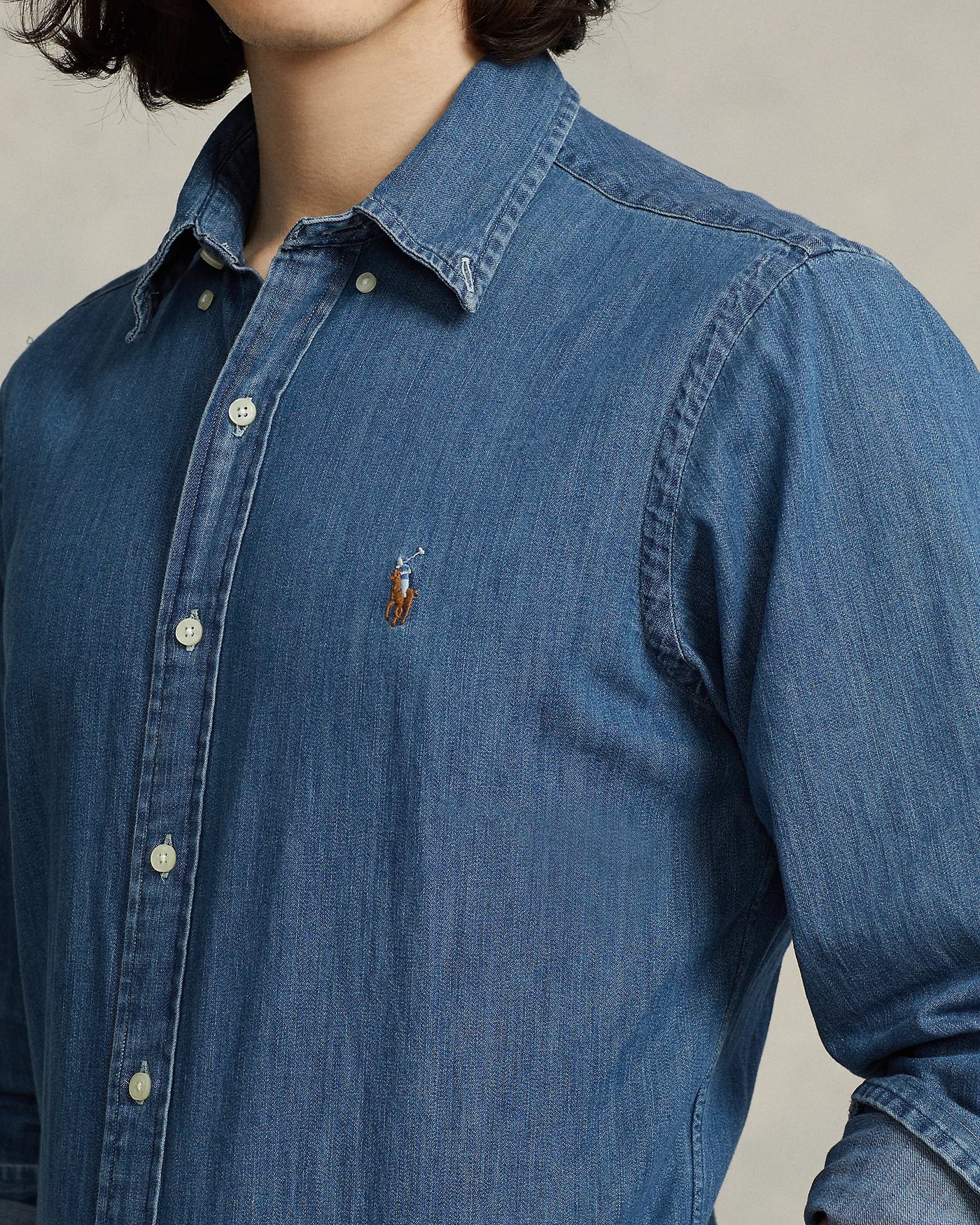 Ralph Lauren Custom Fit Denim Shirt | Denim