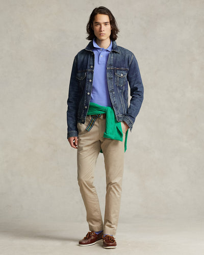 Ralph Lauren Washed Stretch Slim Fit Chino Trouser | Surrey Tan