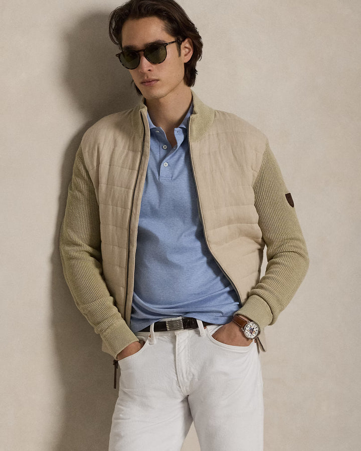 Ralph Lauren Custom Slim Fit Soft Cotton Interlock Polo Shirt | Isle Blue