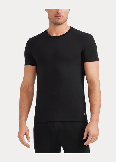 Ralph Lauren Μπλουζάκι Λαιμόκοψη Πακέτο των 3 | Μαύρο/Λευκό/Γκρι