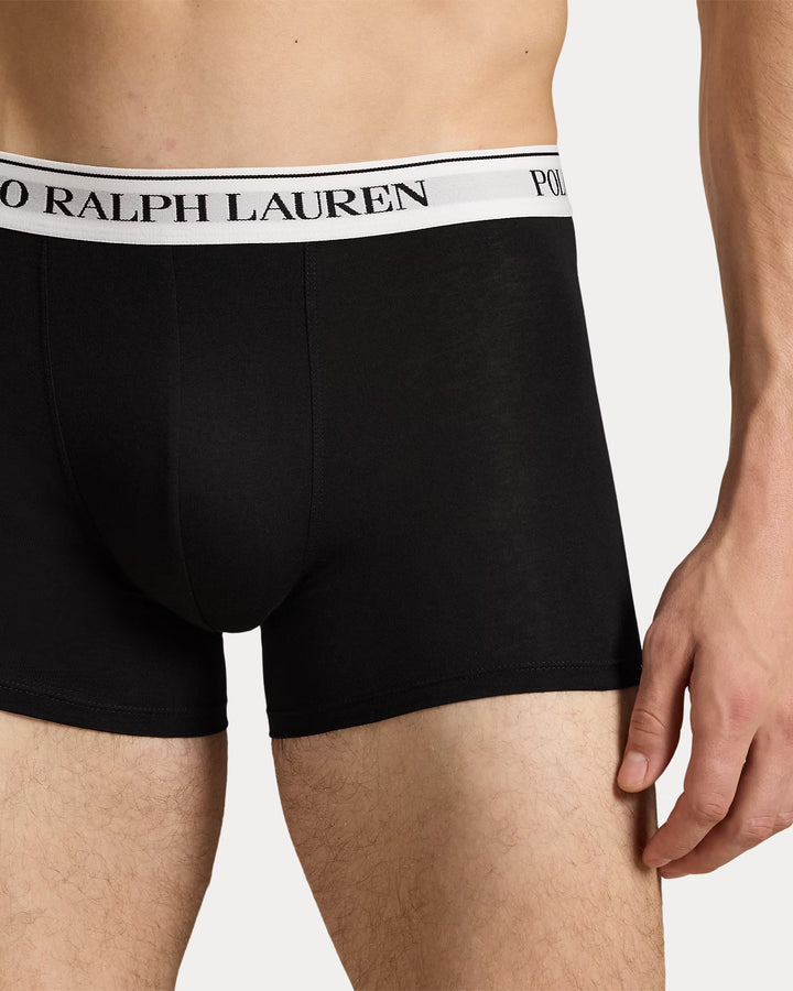 Ralph Lauren Classic Stretch-Cotton Trunk 3-Pack | Black