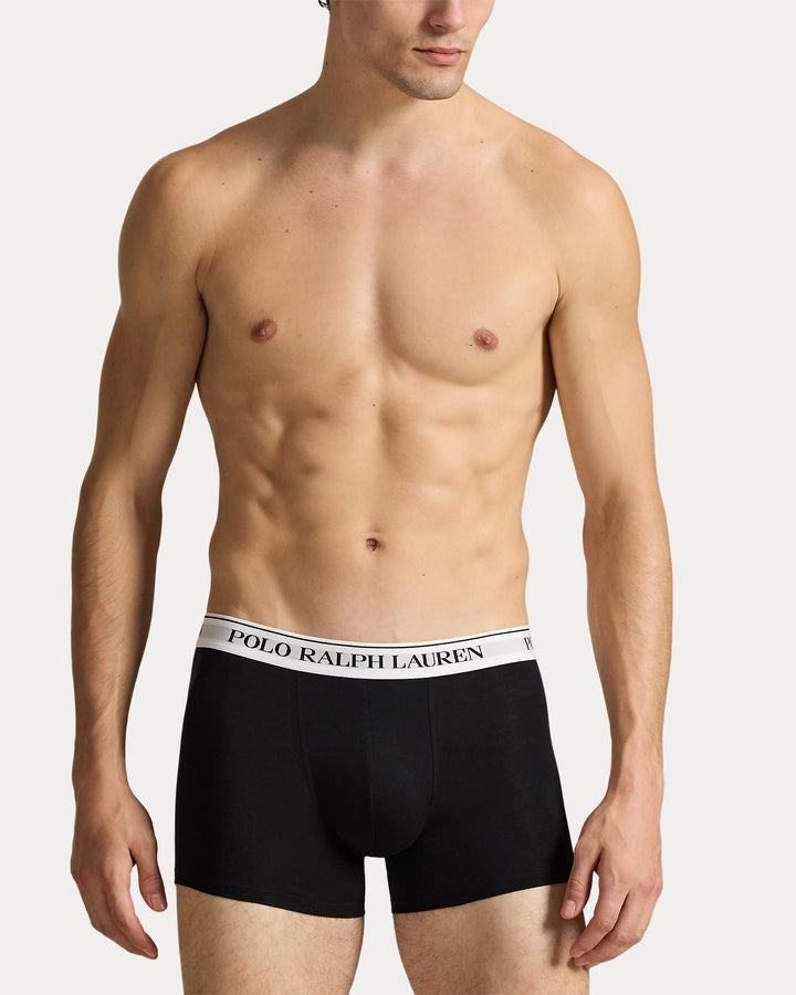 Ralph Lauren Classic Stretch-Cotton Trunk 3-Pack | Black