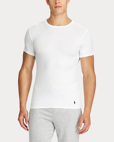 Ralph Lauren T-shirt Λαιμόκοψη Πακέτο των 2 | Λευκό