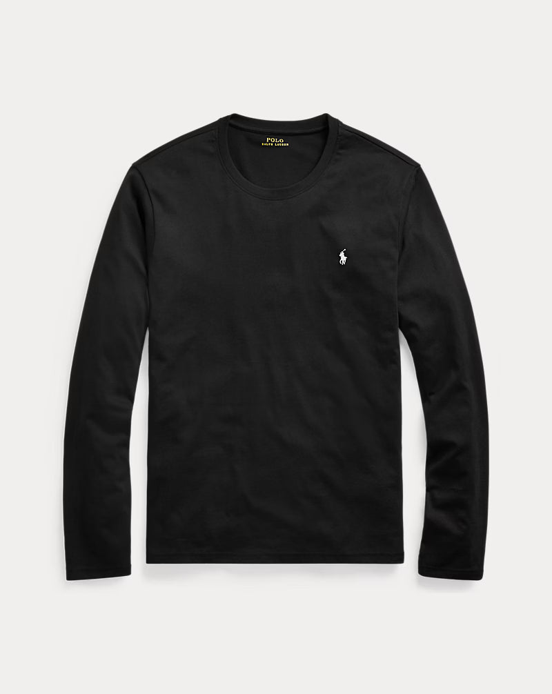 Ralph Lauren قميص نوم قطني Classic Fit | أسود