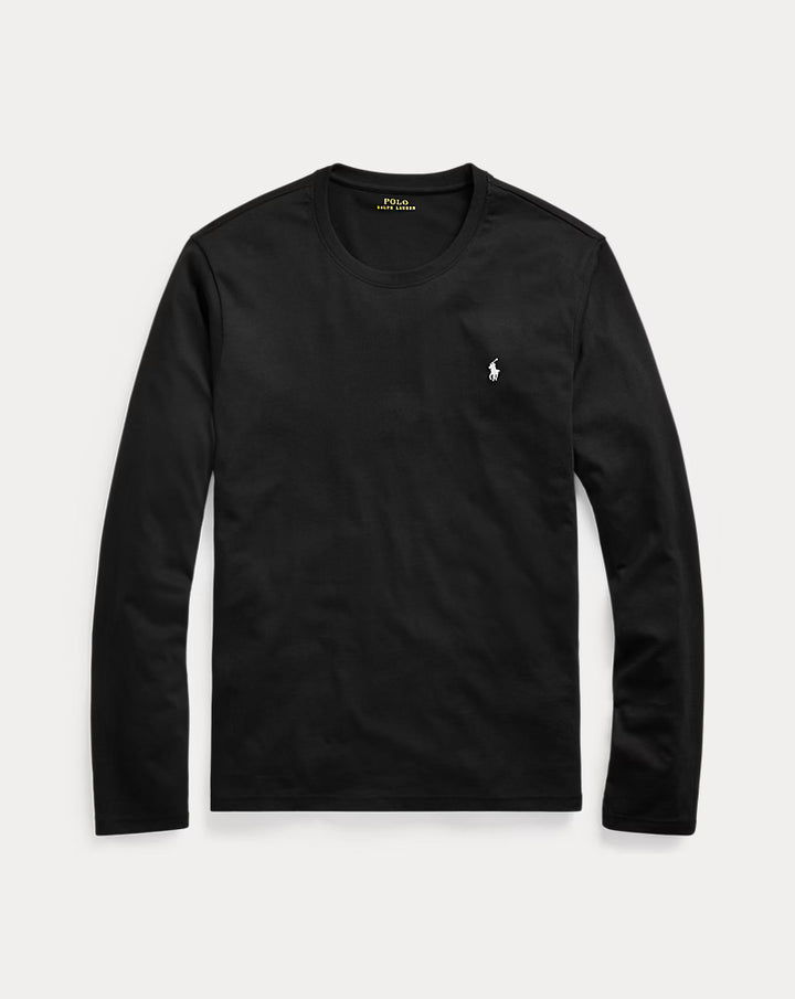 Ralph Lauren قميص نوم قطني Classic Fit | أسود