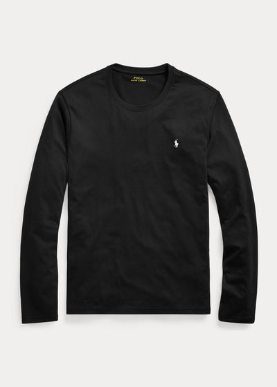 Ralph Lauren Βαμβακερό Jersey T-Shirt | Μαύρο