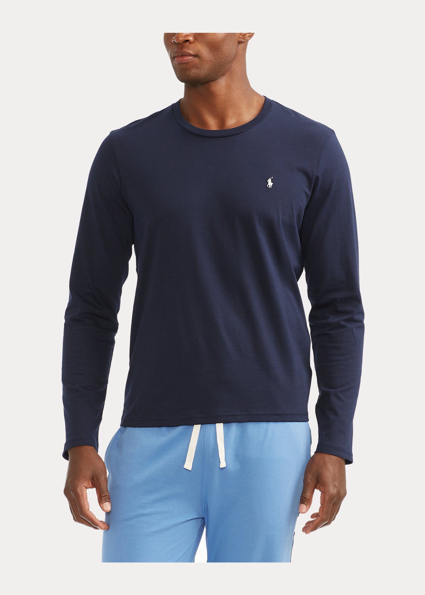 Ralph Lauren Βαμβακερό Jersey T-Shirt | Σκούρο Μπλε