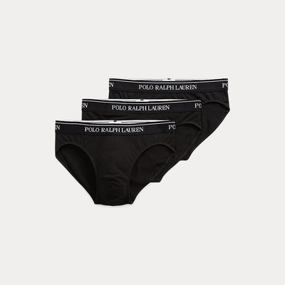 Ralph Lauren Low-Rise Brief 3-Pack | Black