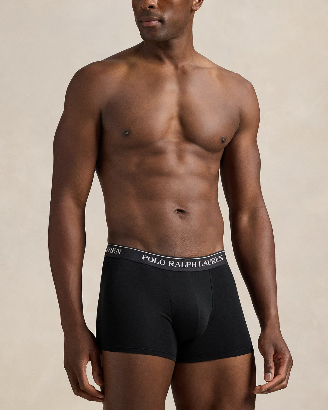 Ralph Lauren Stretch Cotton Boxer Shorts 3-Pack | White/Black/Grey