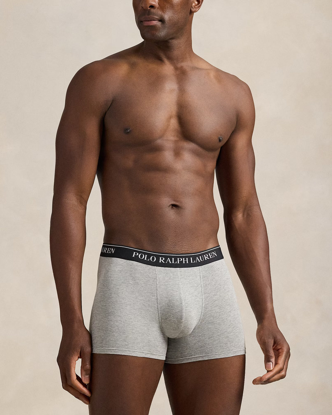 Ralph Lauren Stretch Cotton Boxer Shorts 3-Pack | White/Black/Grey
