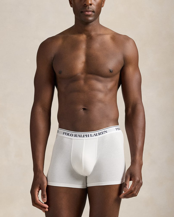 Ralph Lauren Stretch Cotton Boxer Shorts 3-Pack | Red/White/Navy