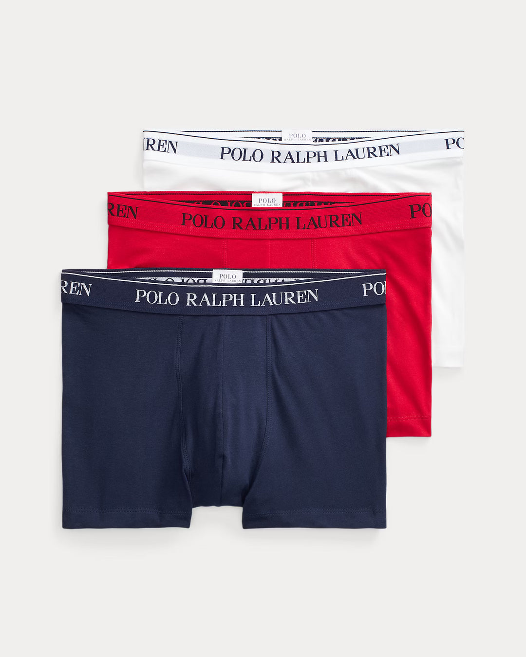Ralph Lauren Stretch Cotton Boxer Shorts 3-Pack | Red/White/Navy