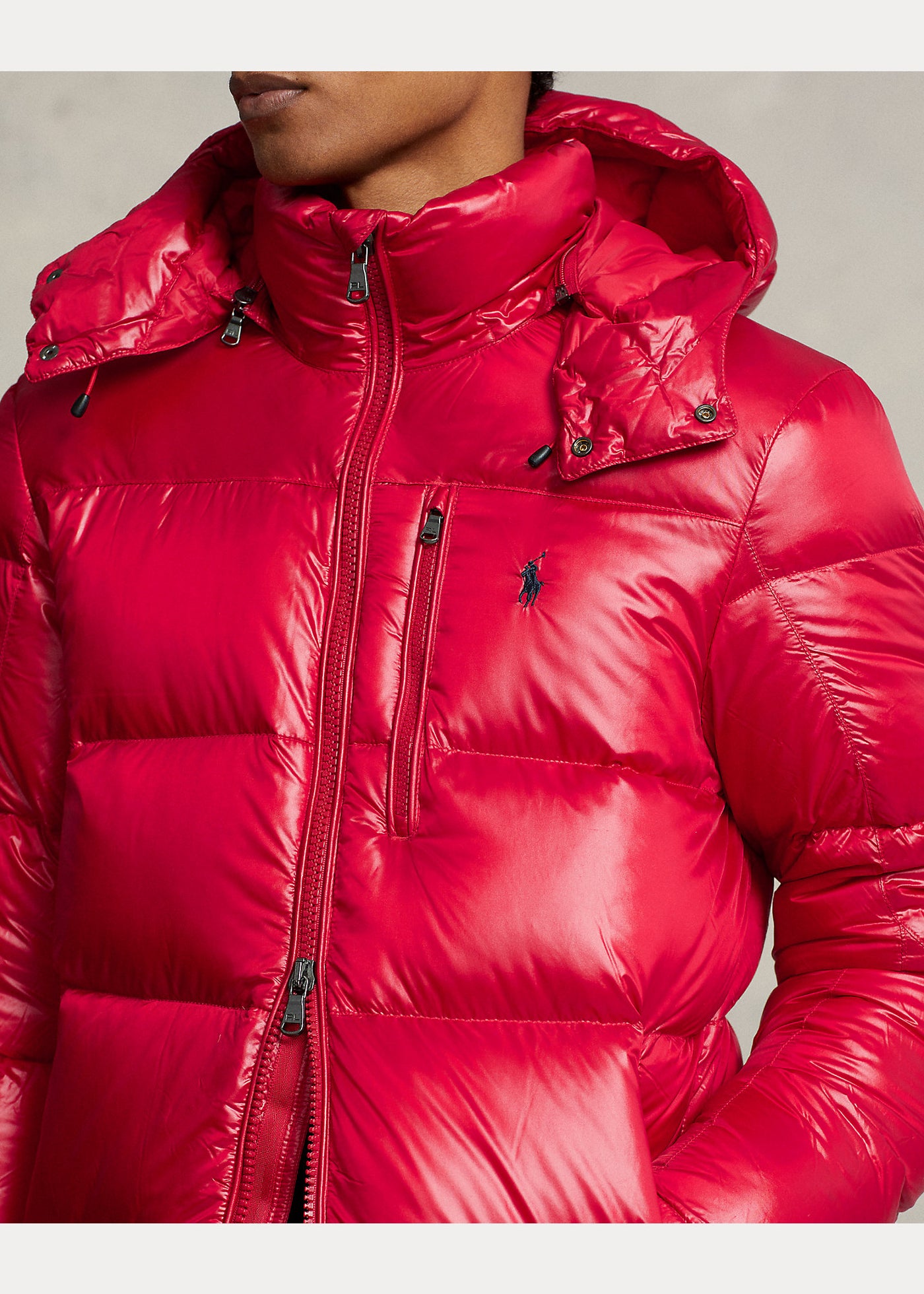 Ralph Lauren The Gorham Glossed Down Jacket | Red