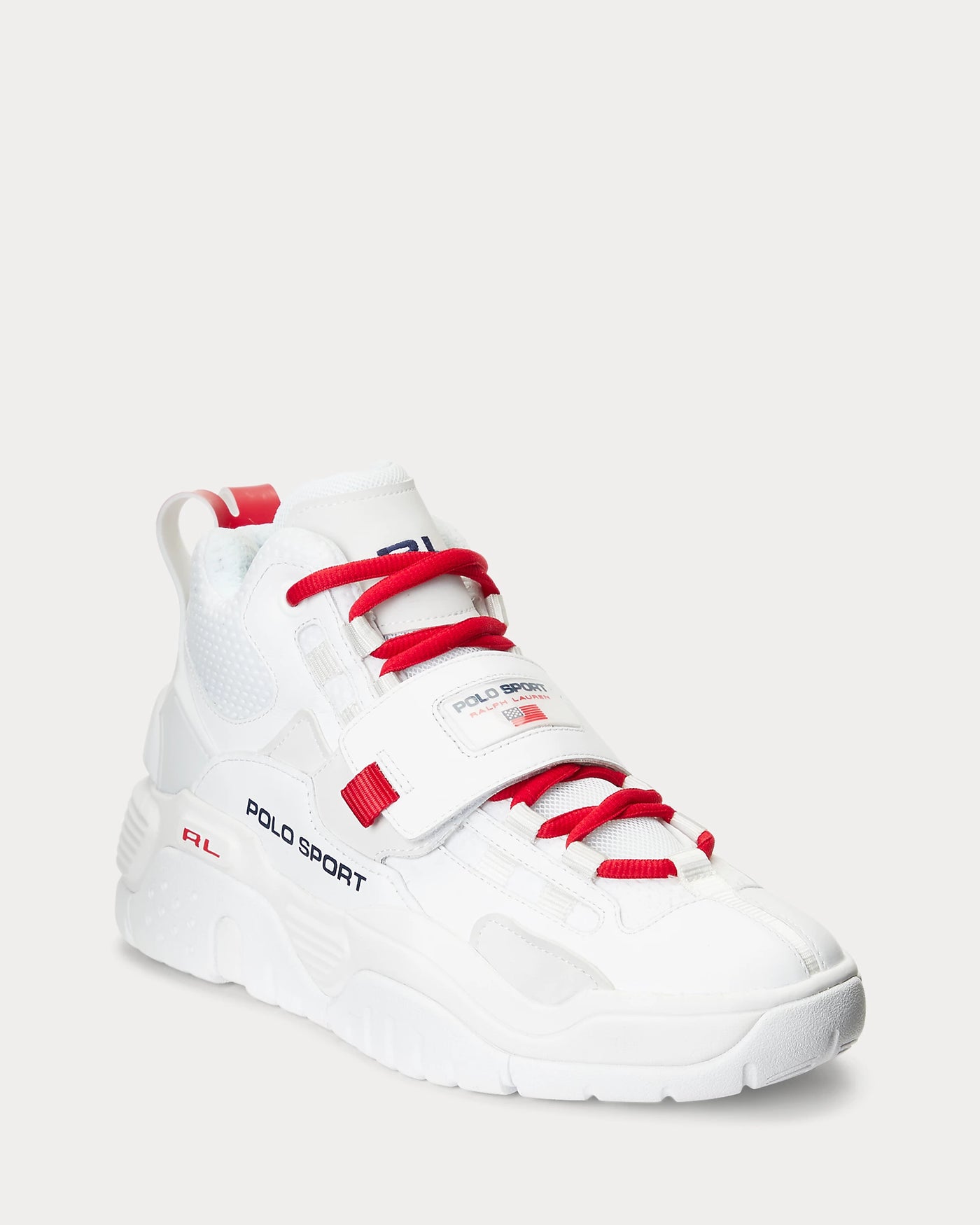 Ralph Lauren PS100 High-Top Trainer | White