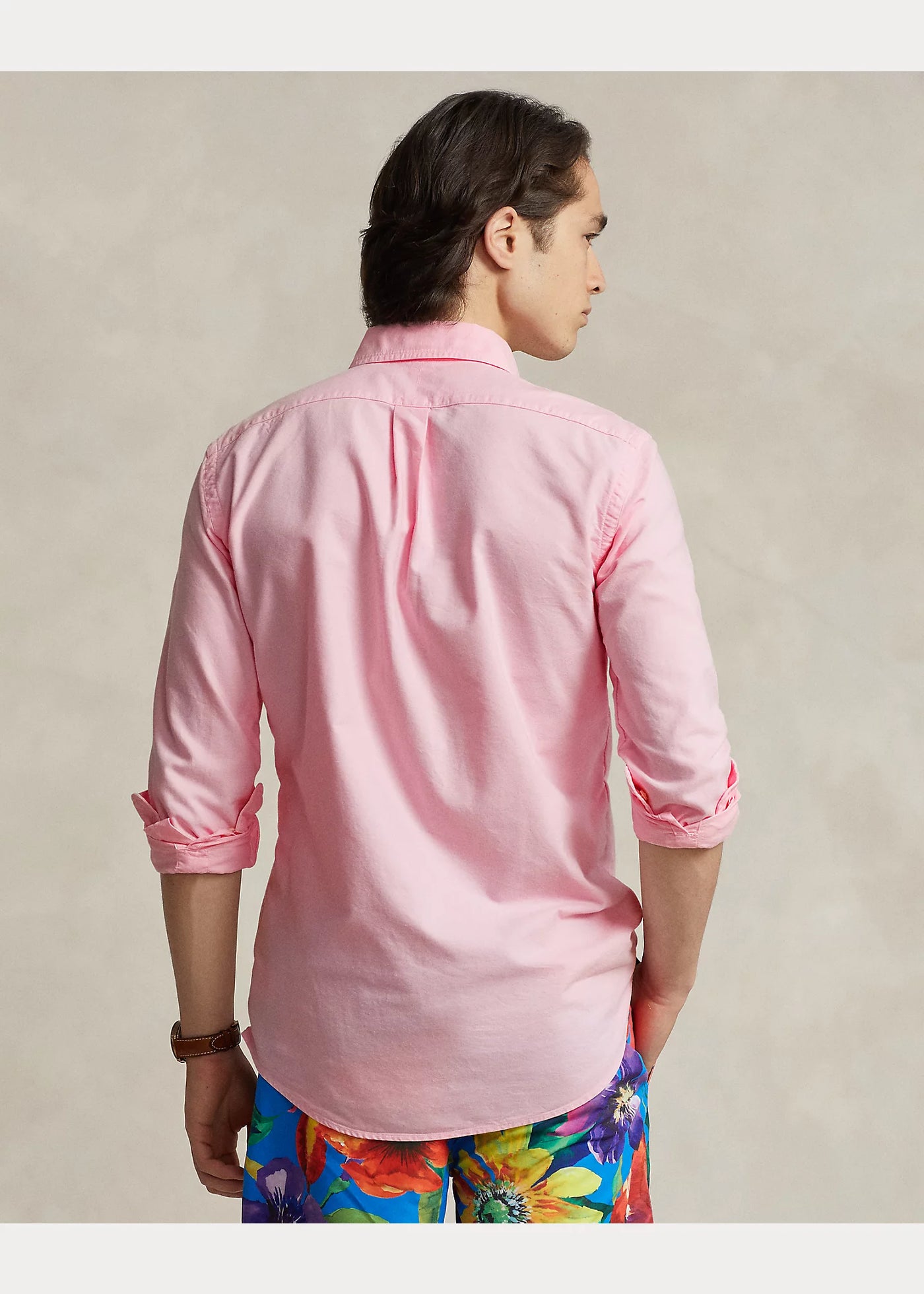 Ralph Lauren Custom Fit Garment-Dyed Oxford Υποκάμισο | Ροζ
