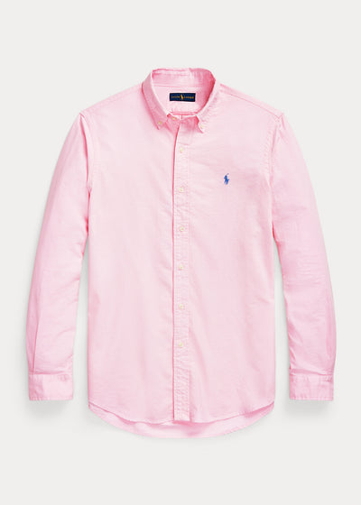 Ralph Lauren Custom Fit Garment-Dyed Oxford Υποκάμισο | Ροζ
