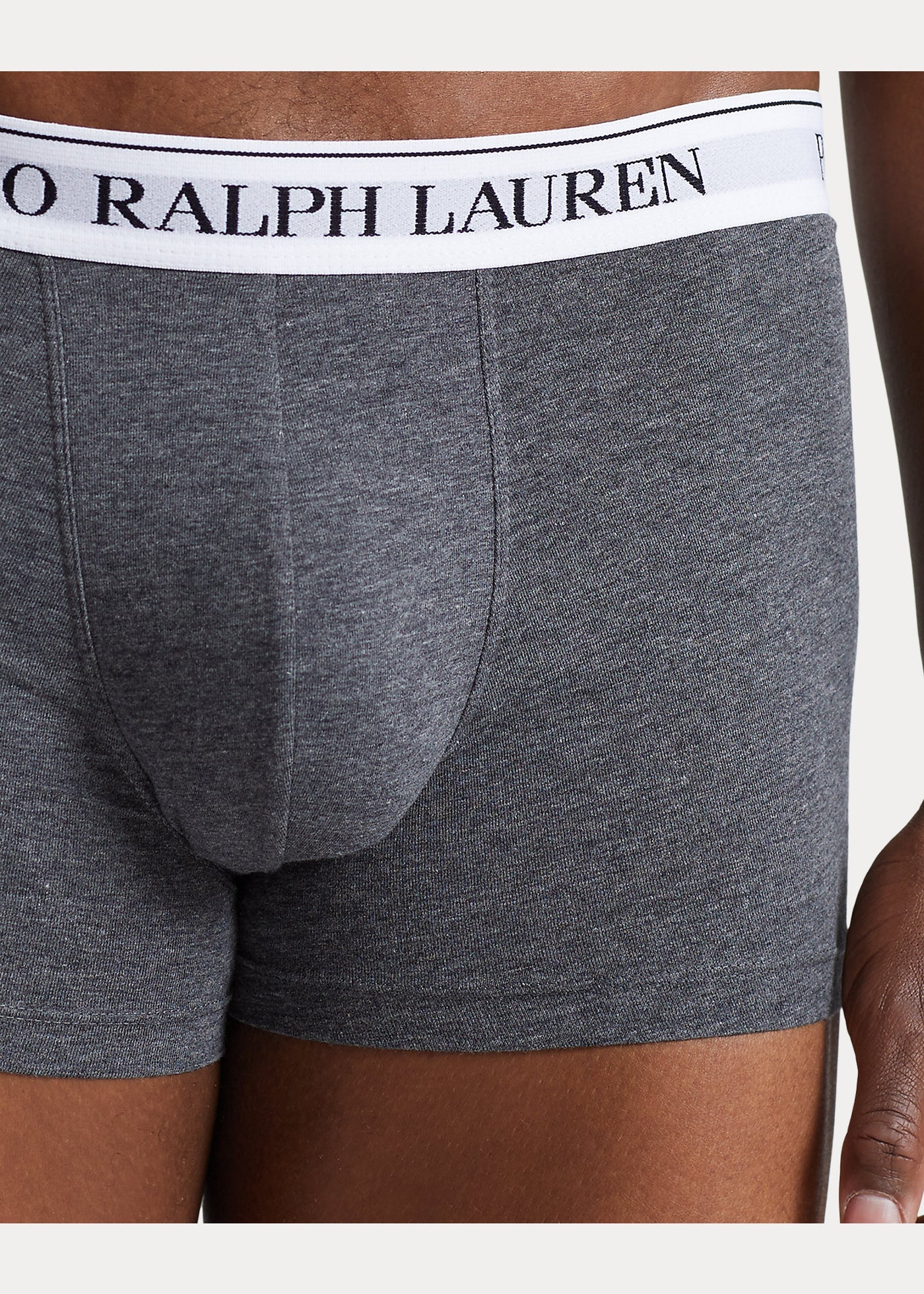 Ralph Lauren Κλασικό Ελαστικό Βαμβακερό Μπόξερ σε Τριάδα | Μαύρο/Λευκό/Ανθρακί