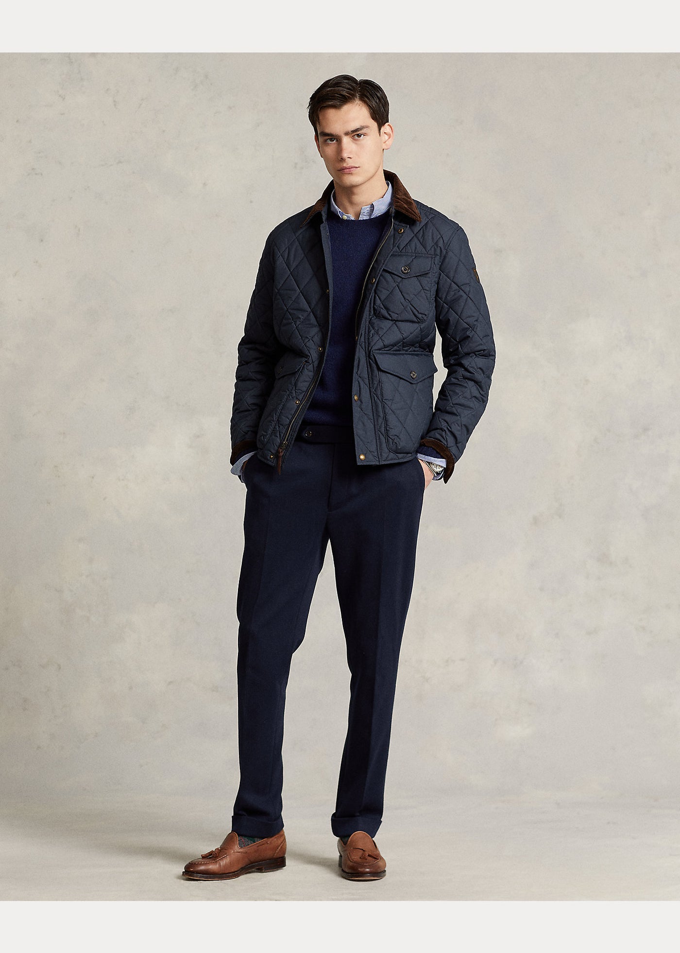 Ralph Lauren The Beaton Quilted Jacket | College Navy