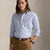 Ralph Lauren Custom Fit Striped Stretch Oxford Shirt | Blue/White
