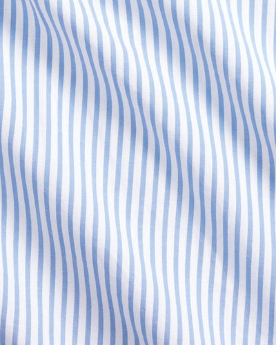 Ralph Lauren Custom Fit Striped Stretch Oxford Shirt | Blue/White