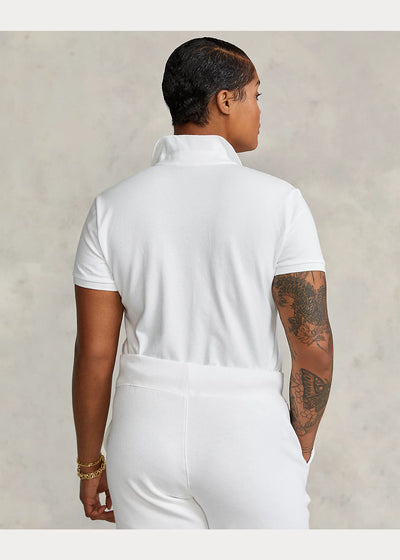 Ralph Lauren Slim Fit Ελαστικό Πόλο | Λευκό