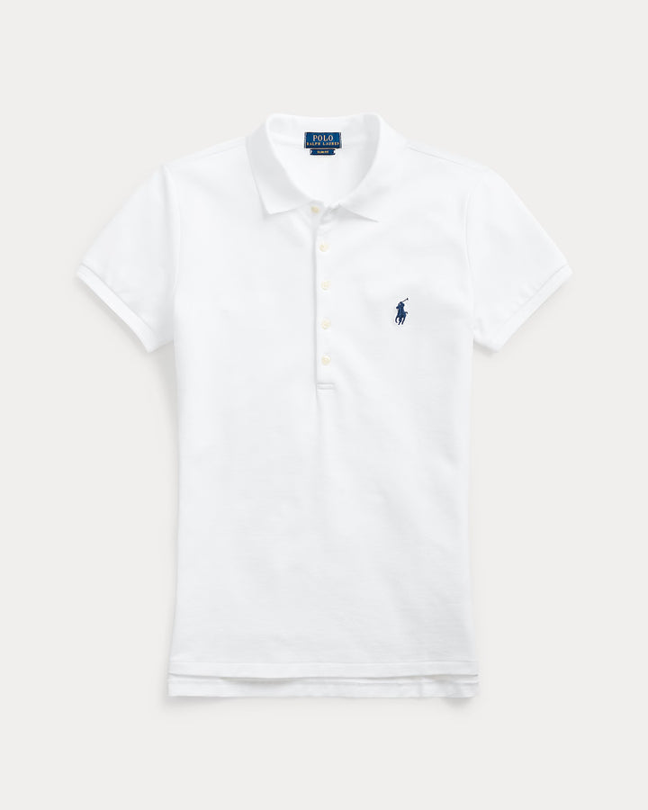 Ralph Lauren Slim Fit Stretch Women's Polo Shirt | White
