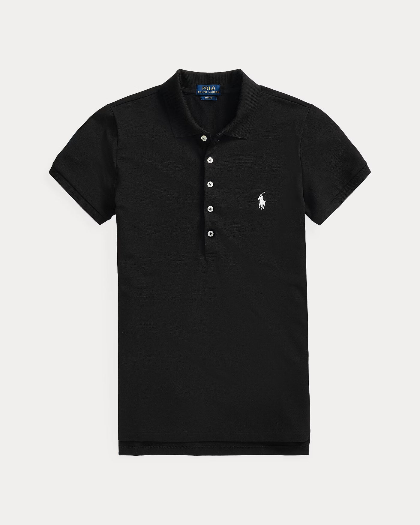 Ralph Lauren Slim Fit Stretch Polo Shirt | Black