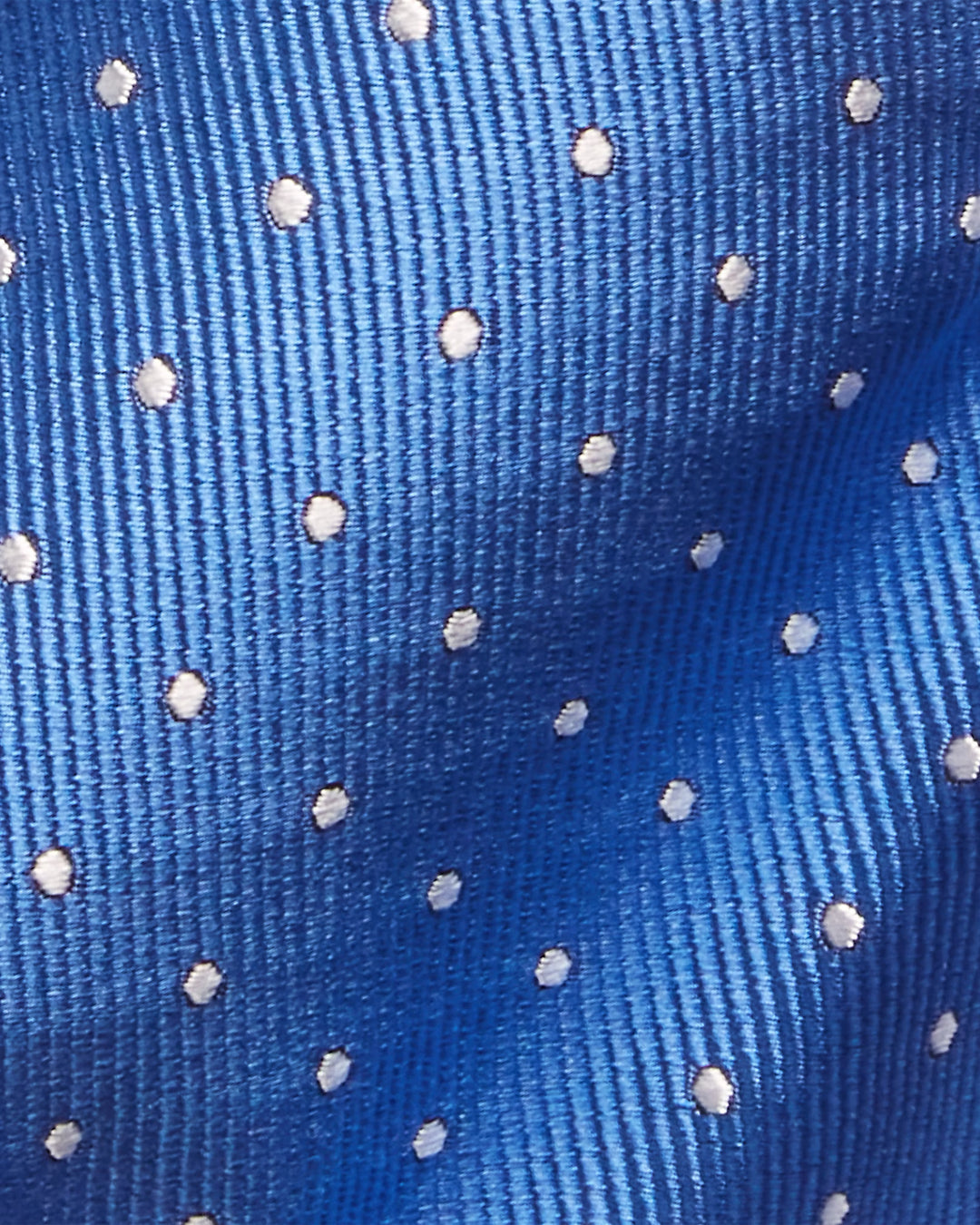 Ralph Lauren Polka Dot Silk Repp Tie | Blue/White