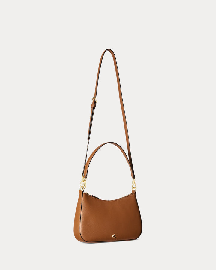 Lauren Ralph Lauren Crosshatch Leather Medium Danni Bag | Lauren Tan