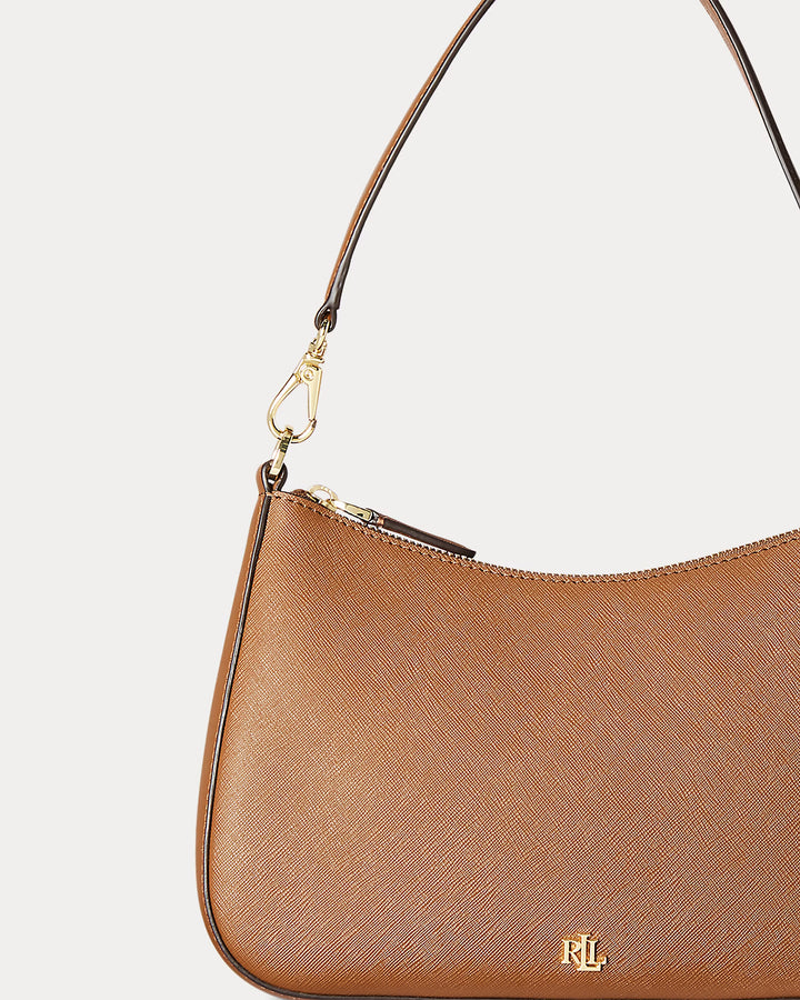 Lauren Ralph Lauren Crosshatch Leather Medium Danni Bag | Lauren Tan