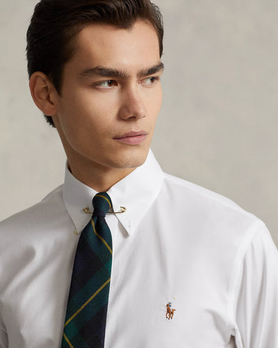 Ralph Lauren Custom Fit Oxford Υποκάμισο | Λευκό