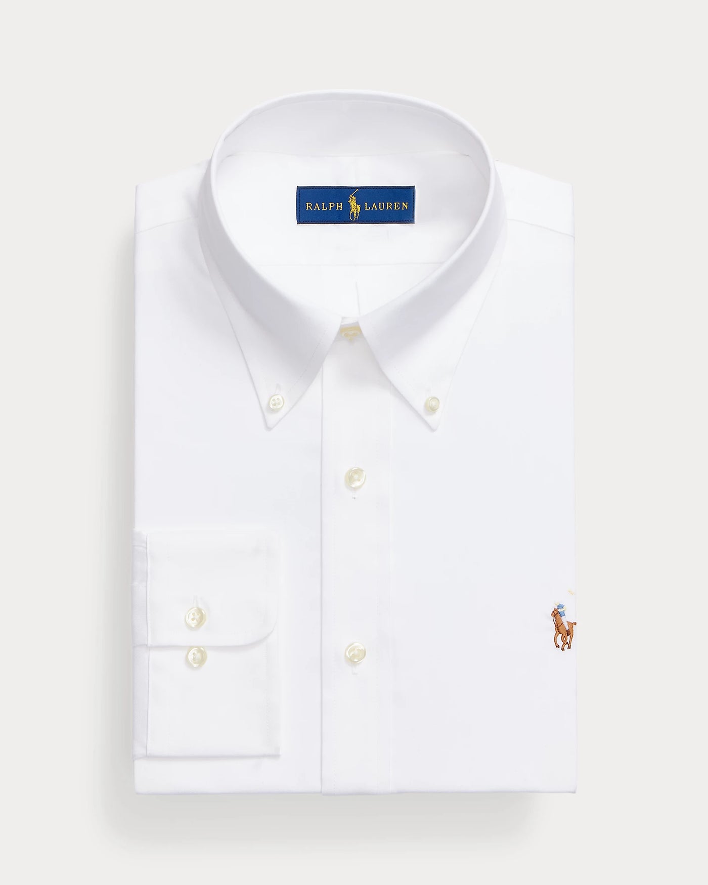 Ralph Lauren Custom Fit Oxford Υποκάμισο | Λευκό