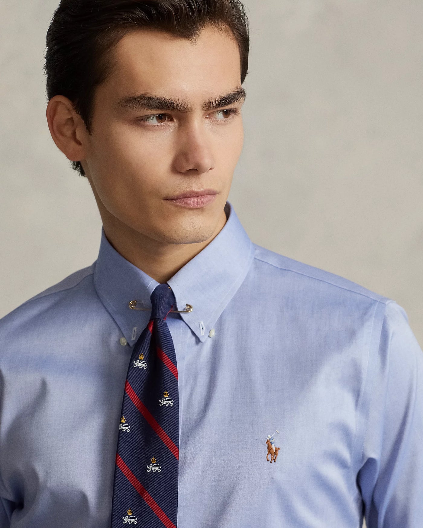 Ralph Lauren Custom Fit Oxford Υποκάμισο | Γαλάζιο