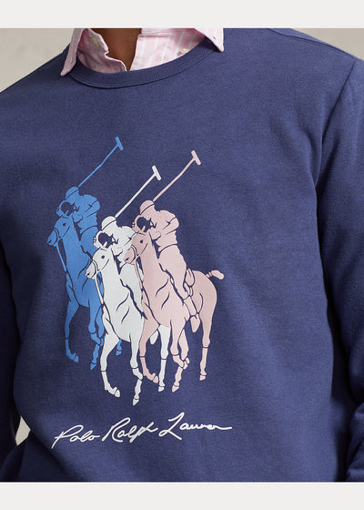 Ralph Lauren Big Pony Fleece Φούτερ | Μπλε