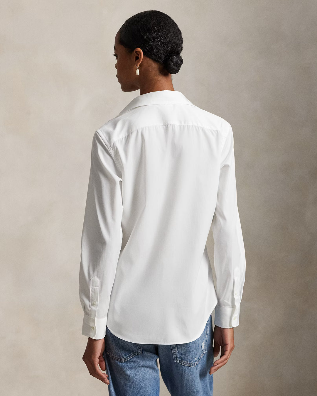Ralph Lauren Slim Fit Cotton Shirt | White
