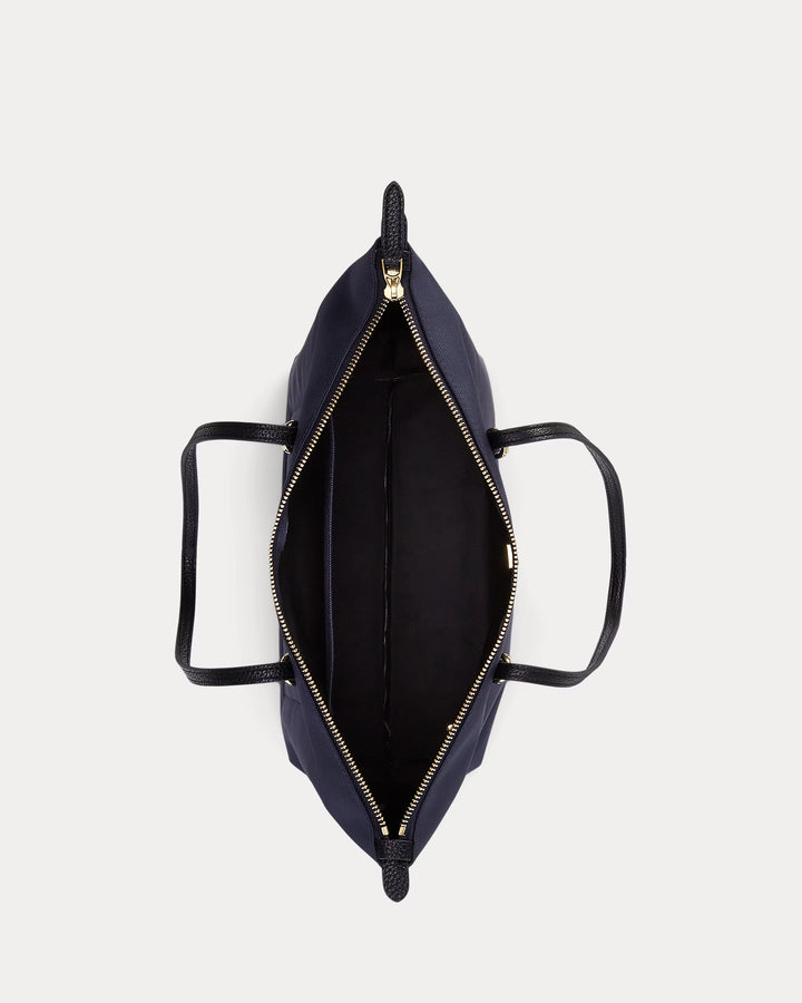 Lauren Ralph Lauren Medium Keaton Nylon Tote Bag | Refined Navy