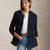 Ralph Lauren Double-Breasted Knit Blazer | Navy