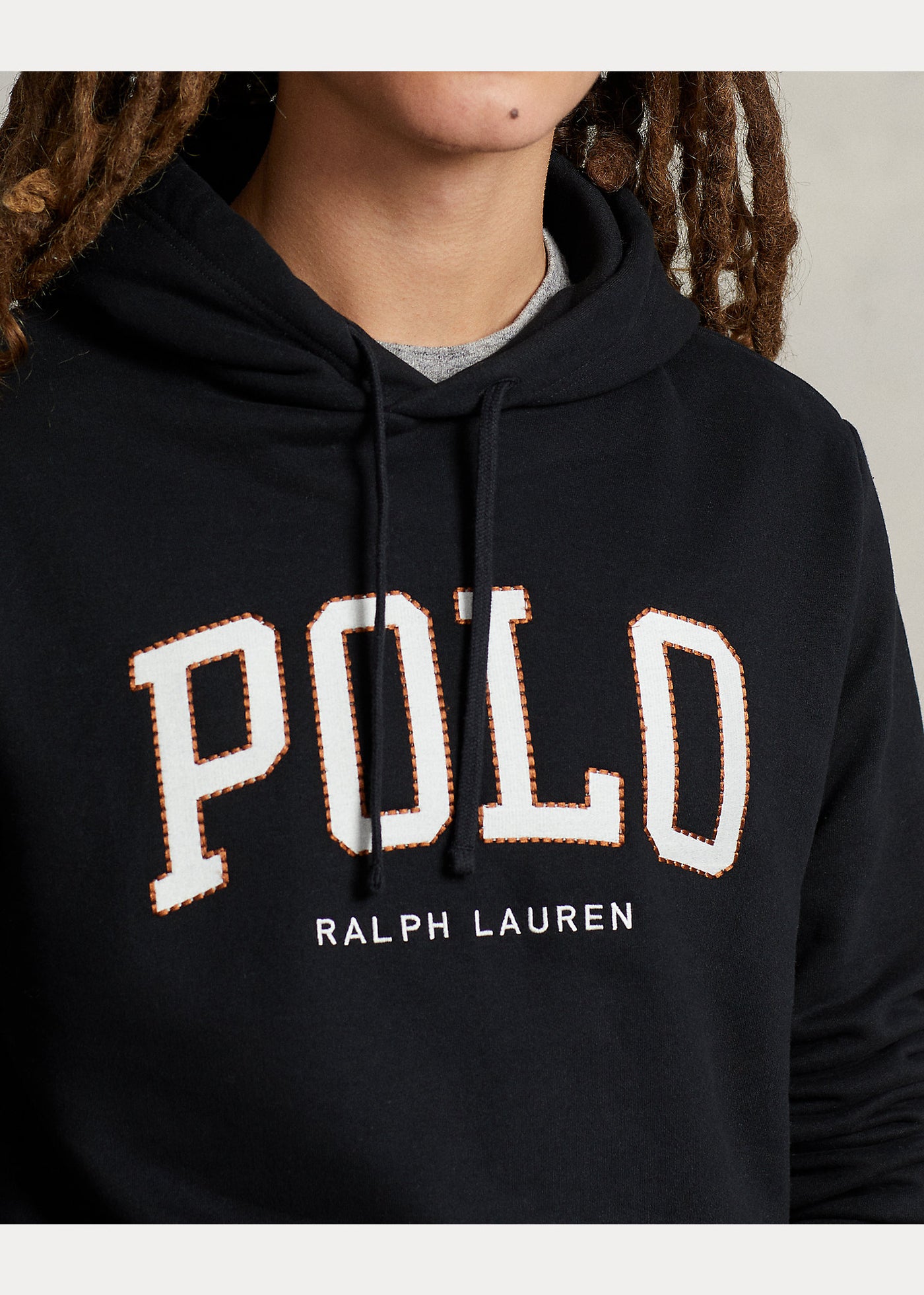Ralph Lauren Φλις Φούτερ με Κουκούλα και με Λογότυπο | Μαύρο