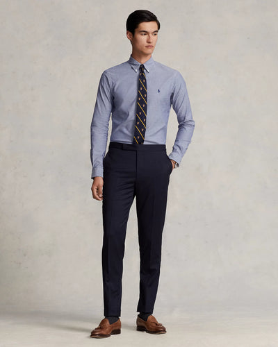 Ralph Lauren Custom Fit Stretch Oxford Shirt | Navy