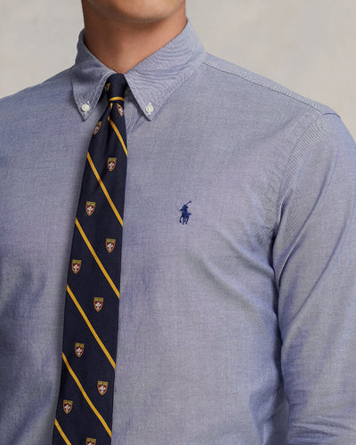 Ralph Lauren Custom Fit Ελαστικό Oxford Υποκάμισο | Σκούρο Μπλε