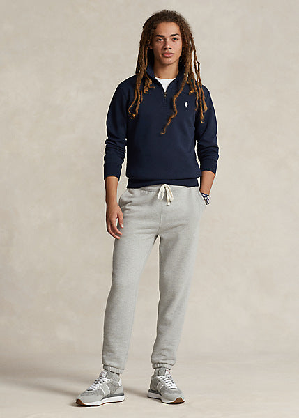 Ralph Lauren Double-Knit Φούτερ με Φερμουάρ | Σκούρο Μπλε