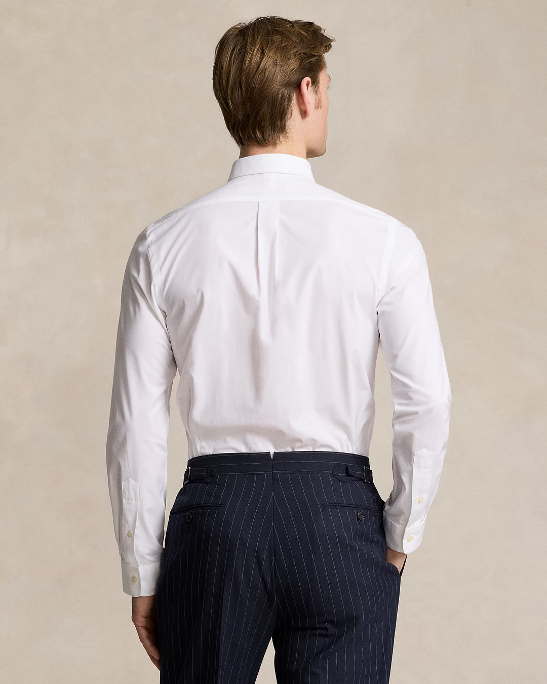 Ralph Lauren Slim Fit Stretch Poplin Shirt | White