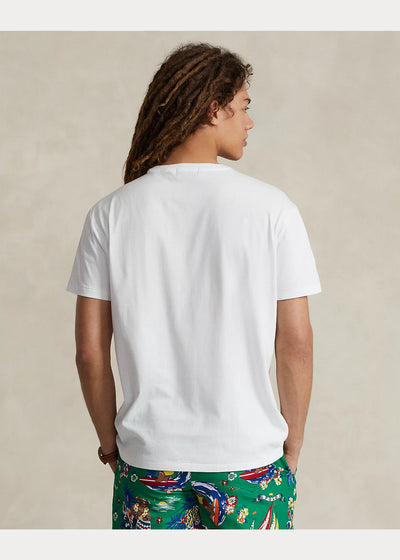 Ralph Lauren Classic Fit Τζέρσεϊ T-Shirt με Αρκουδάκι | Λευκό