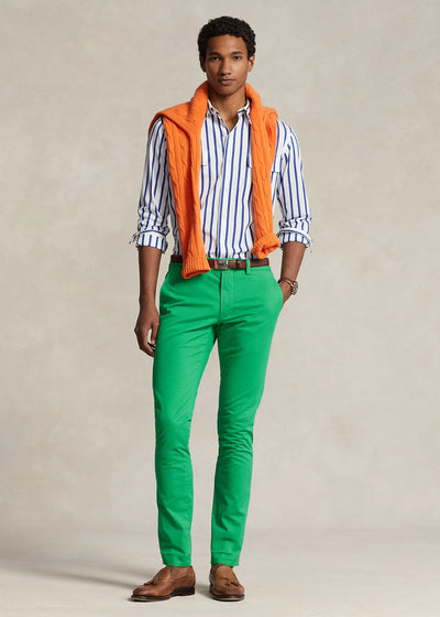 Ralph Lauren Ελαστικό Slim Fit Παντελόνι | Πράσινο