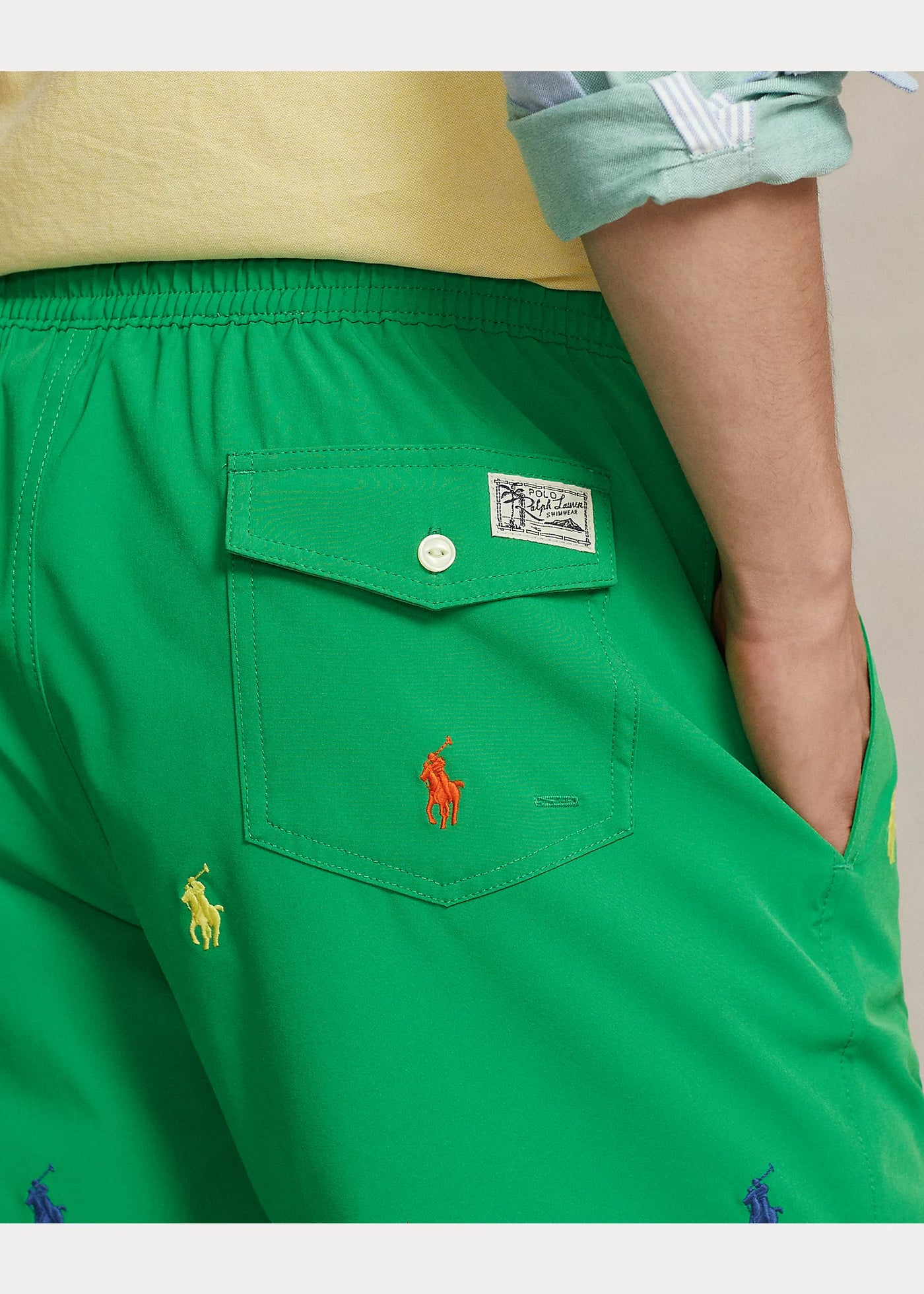 Ralph Lauren Polo Μαγιό με Πόνυ | Πράσινο